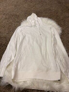 Faherty Sunwashed White Organic Cotton Hoodie